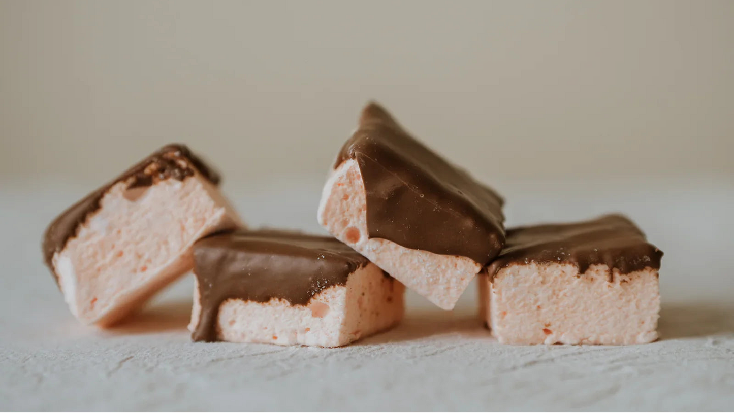Cherry Chocolate Dipped Marshmallows
