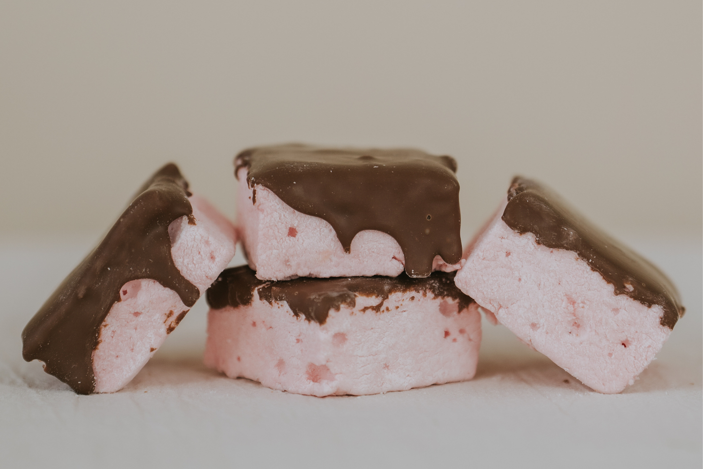 Strawberry Milk Chocolate Dipped Marshmallows