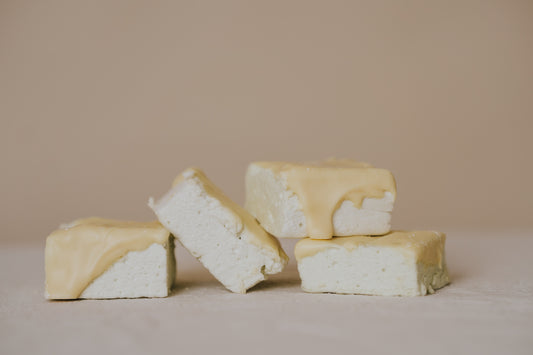White Chocolate Dipped Coconut Marshmallows