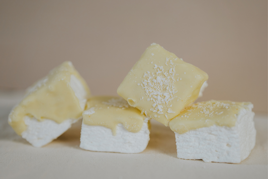 White Chocolate Dipped Coconut Marshmallows