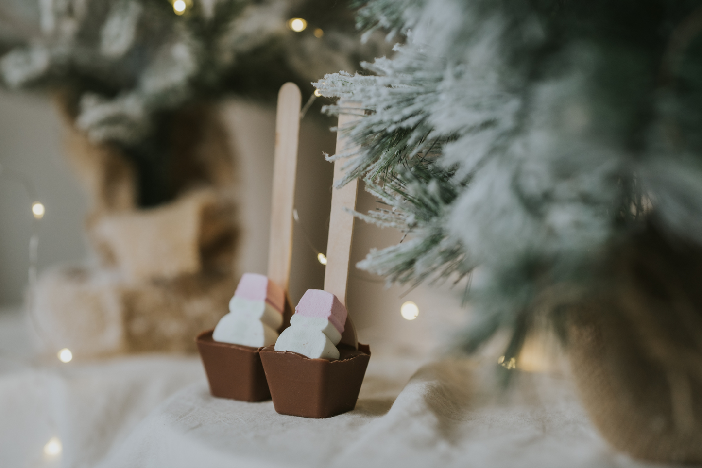 Snowman Marshmallow Hot Chocolate Spoon